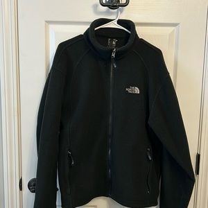 The North Face Men’s fleece jacket. Black. Size Medium. Used condition.
